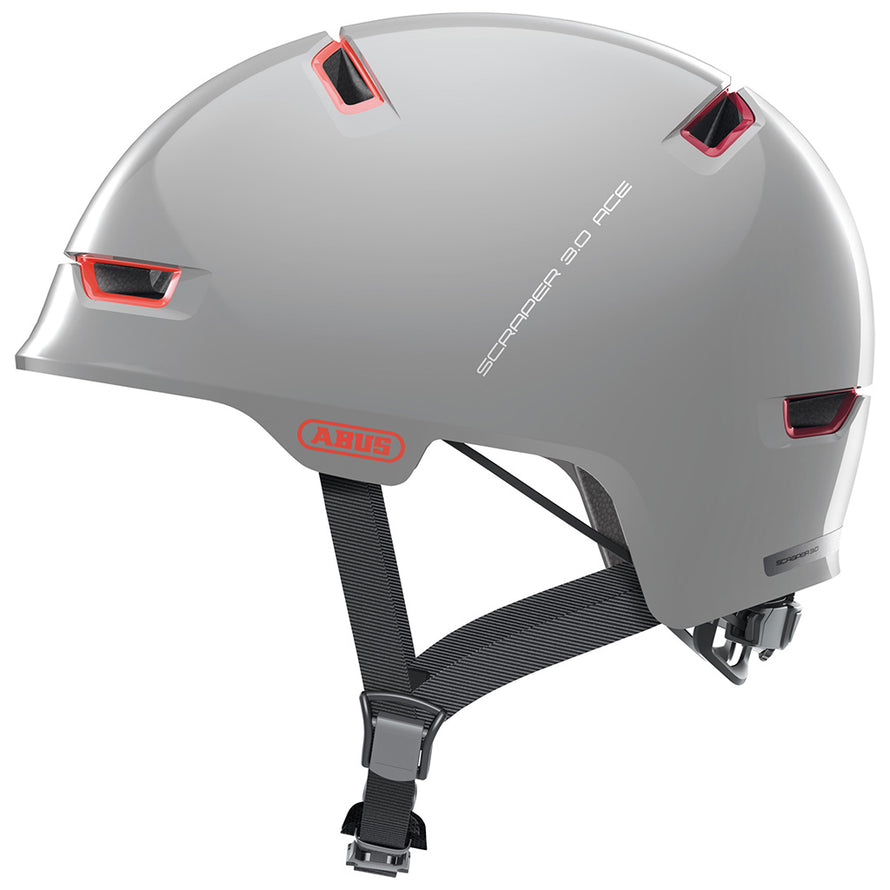 abus fahrradhelm grau ABUS Scraper 3.0 Ace grau Schutzhelm für Radfahrer und Skater