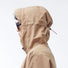 Cape de pluie vélo unisexe 998 Flotte Liberté beige avec capuche réglable imperméable