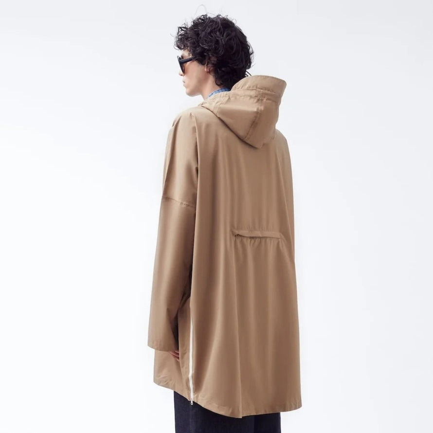 Cape de pluie 998 Flotte Liberté beige unisexe avec capuche imperméable pour vélo
