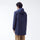 Imperméable long vélo mixte 998 Amelot Flotte couleur navy avec capuche et zip blanc pour pluie