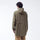 Imperméable long vélo mixte 998 modèle Amelot Flotte couleur taupe avec capuche et zip blanc pour pluie