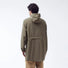 Imperméable long vélo mixte 998 modèle Amelot Flotte couleur taupe avec capuche et zip blanc pour pluie