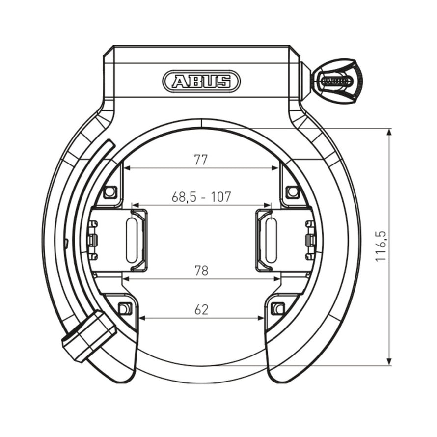 Antivol de cadre Abus Granit XPlus™ 6950M R BK #2