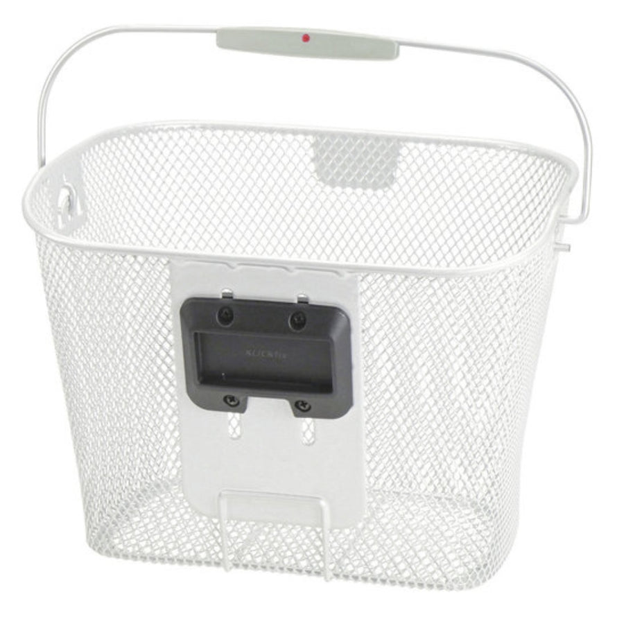 Vue arrière du panier avant vélo KLICKfix