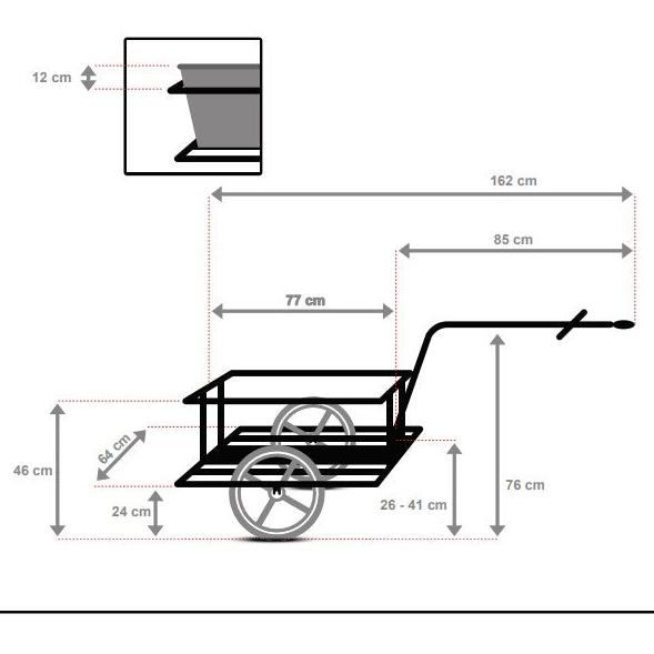 dimensions de la remorque roland