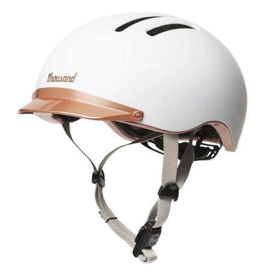 thousand fahrradhelm damen Chapter MIPS Thousand blau Citybike-Helm mit LED-Beleuchtung