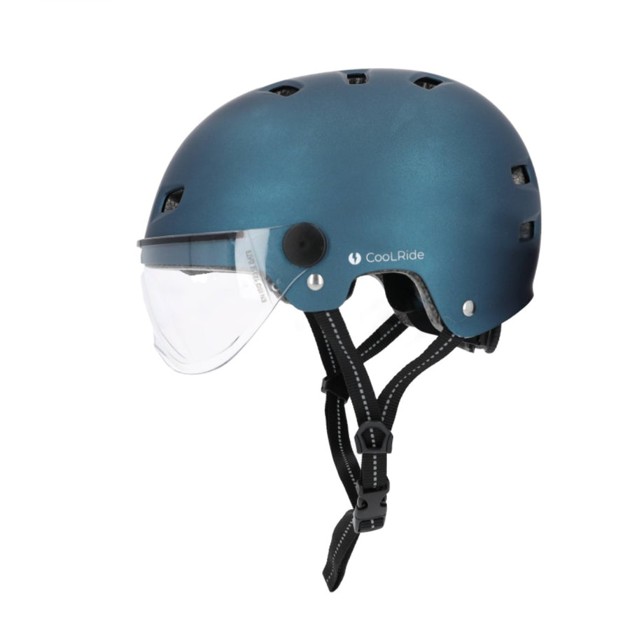 CoolRide Multisporthelm mit Headlock Visier 53-59 CM