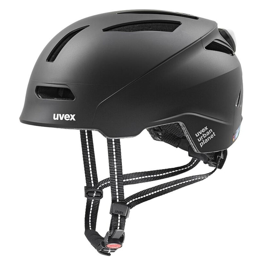 UVEX casque vélo de ville led unisexe noir Urban planet Led Schwarz Matt M