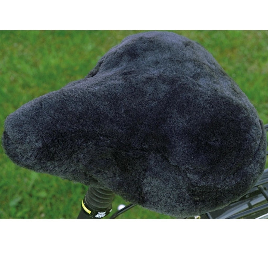 fahrradsattel schaffell Welo Fahrradsattelbezug Naturhaar weiches echtes Schafsfell