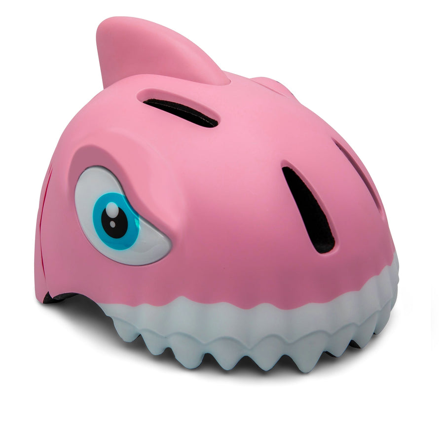 Crazy Safety Helm Haifisch rosa und grau für Kinder ab 2 Jahren