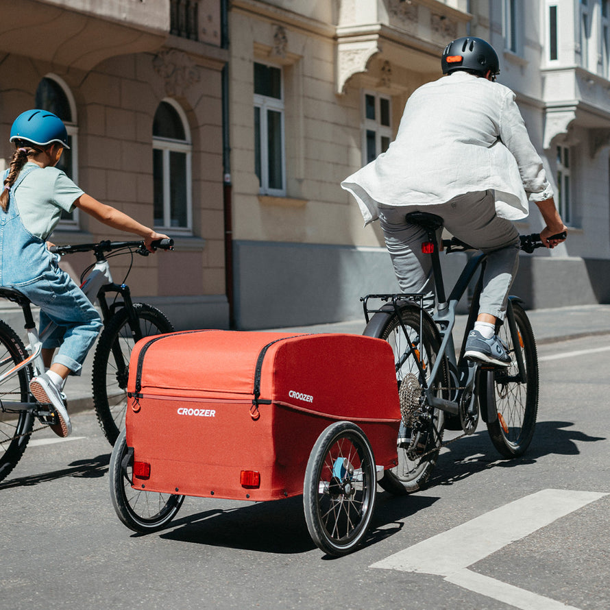 Remorque cargo vélo Croozer rouge - #7