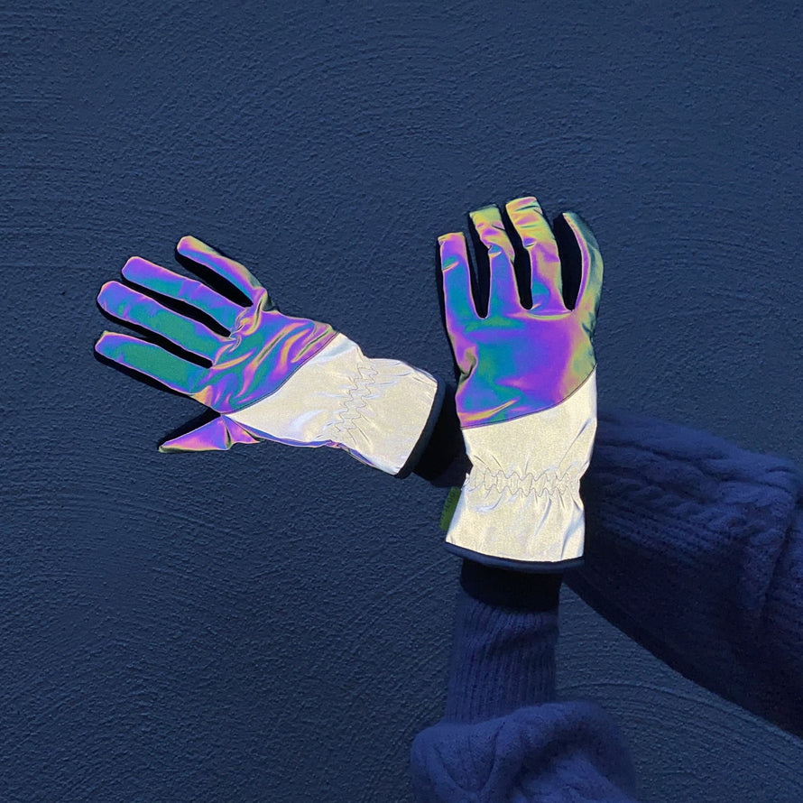 fluoreszierende handschuhe GoFluo Stella Fleece- und reflektierende Handschuhe