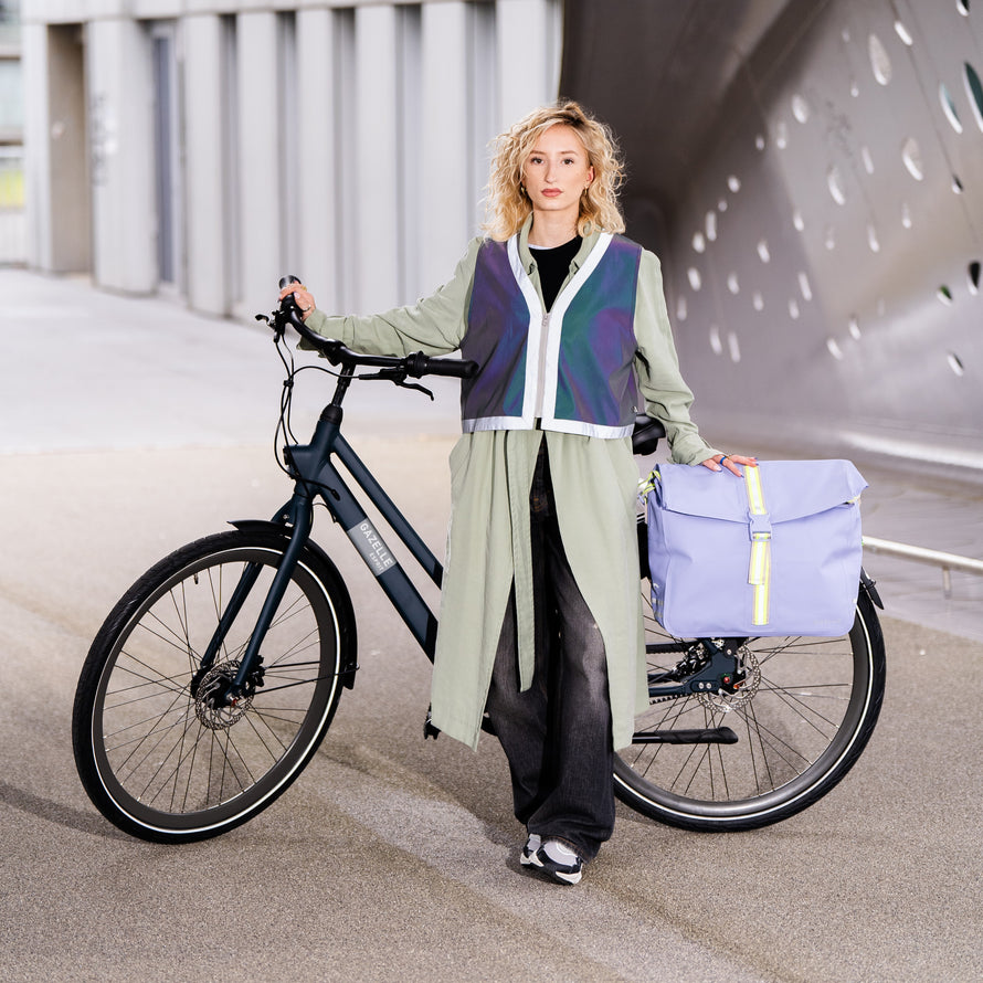 GoFluo Blackstar Reflektierende Fahrrad-Weste