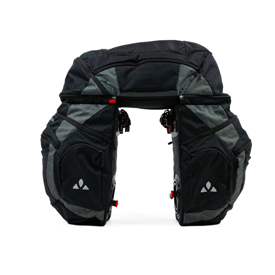 Sacoche Occasion triple Vaude Karakorum Pro pour voyages à vélo 65L