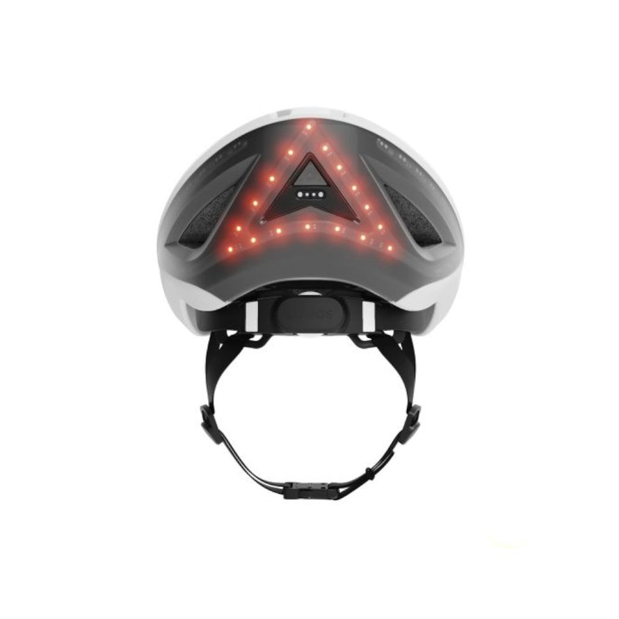 Lumos Kickstart Casque Intelligent, Accessoires de vélo, Feux Avant et  arrière LED, Clignotants, Feux Stop arrière, Compatibilité Bluetooth