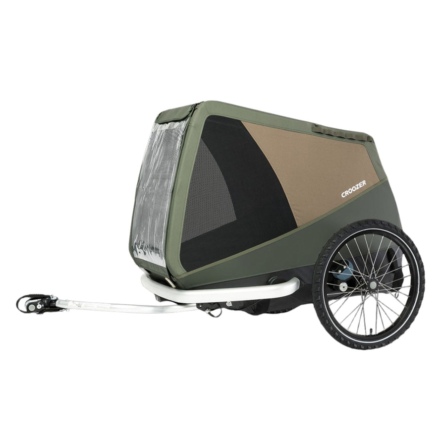 Remorque vélo animaux Mikke Croozer 45 Kg 90x54 cm vert