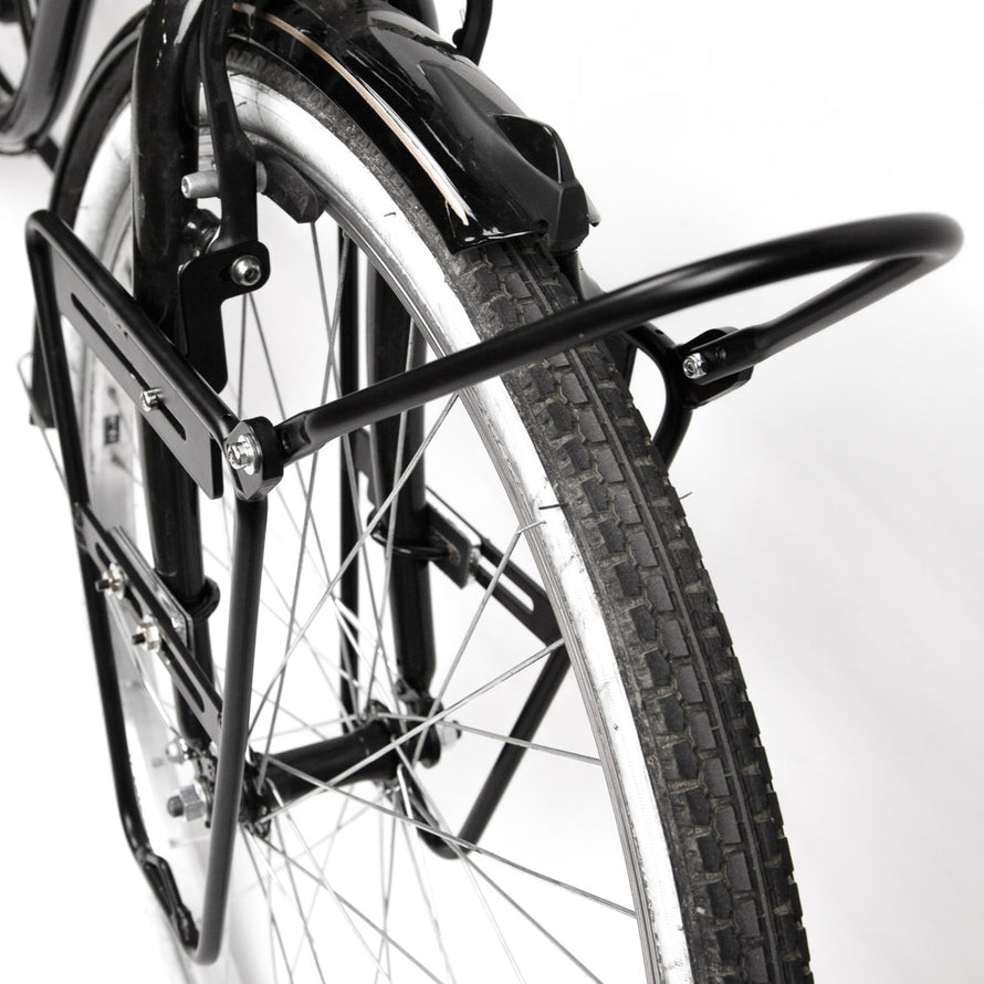 Porte bagage avant vélo pour fourche rigide et télescopique