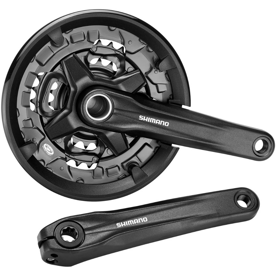 Pédalier triple Shimano FC-MT210 9 vitesses axe creux manivelle