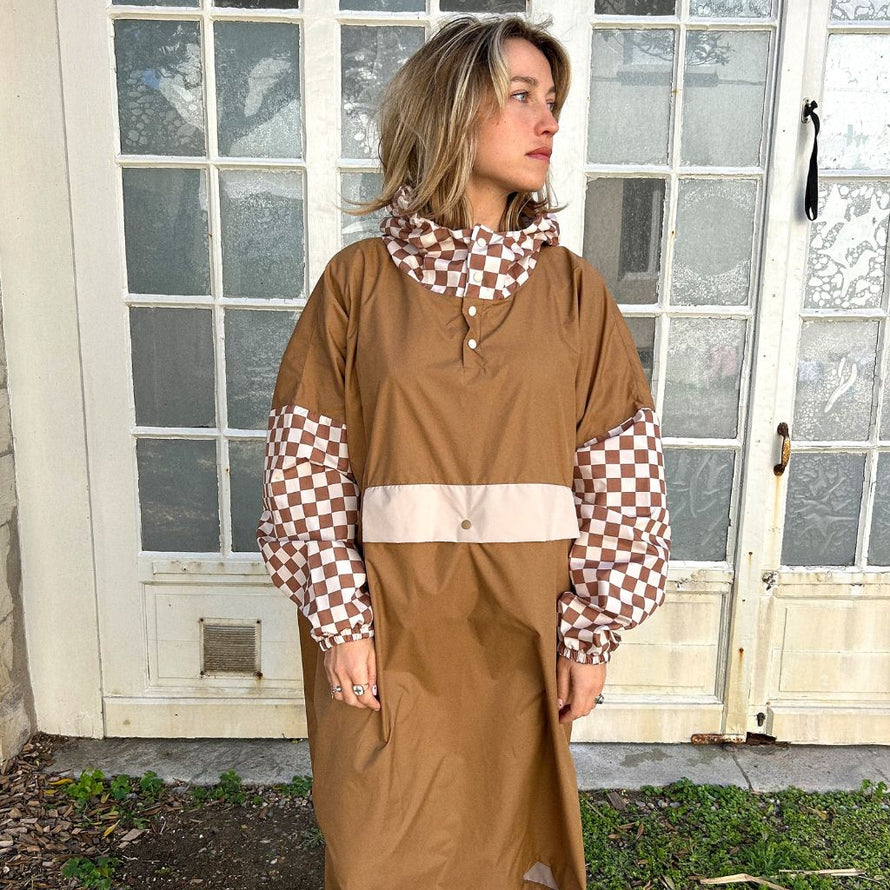 Poncho vélo femme design Poule Party