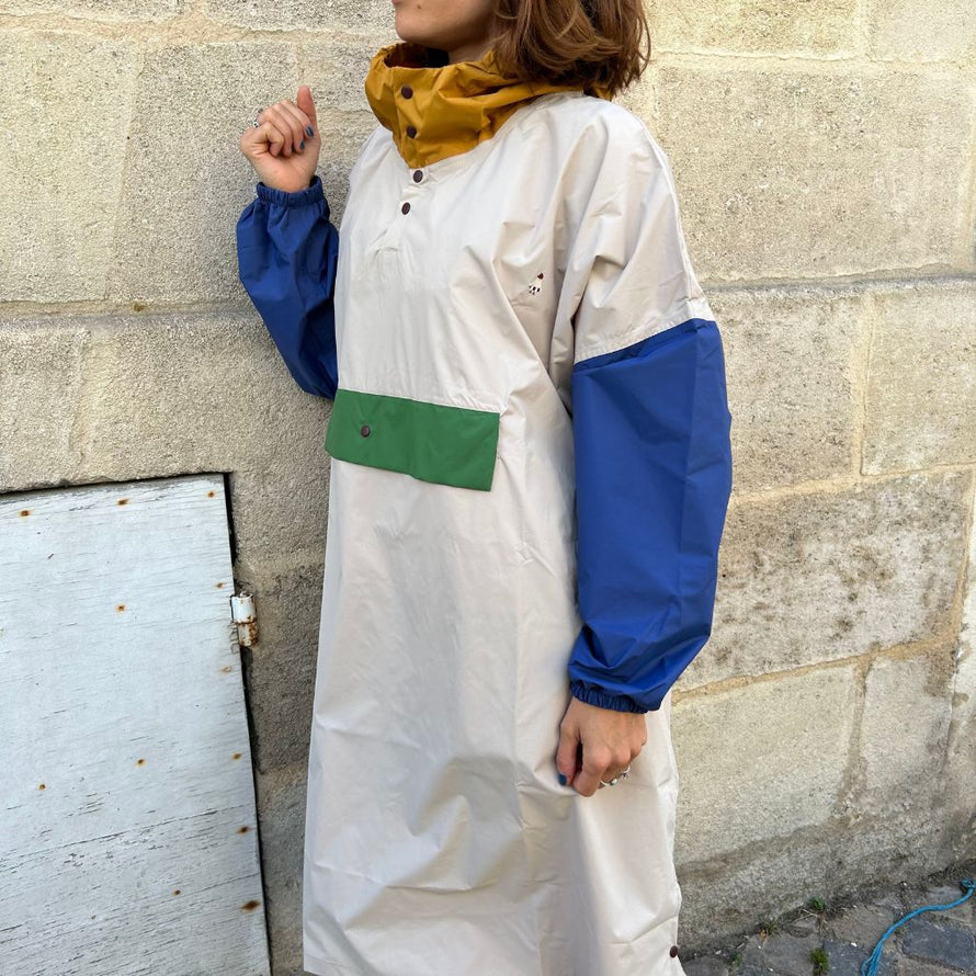 Poncho vélo femme mode Poule Party old school