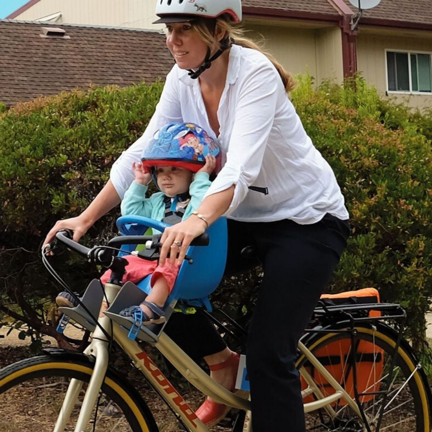 Porte-bagages arriere Blackburn EX-1 disc monté sur vélo de ville