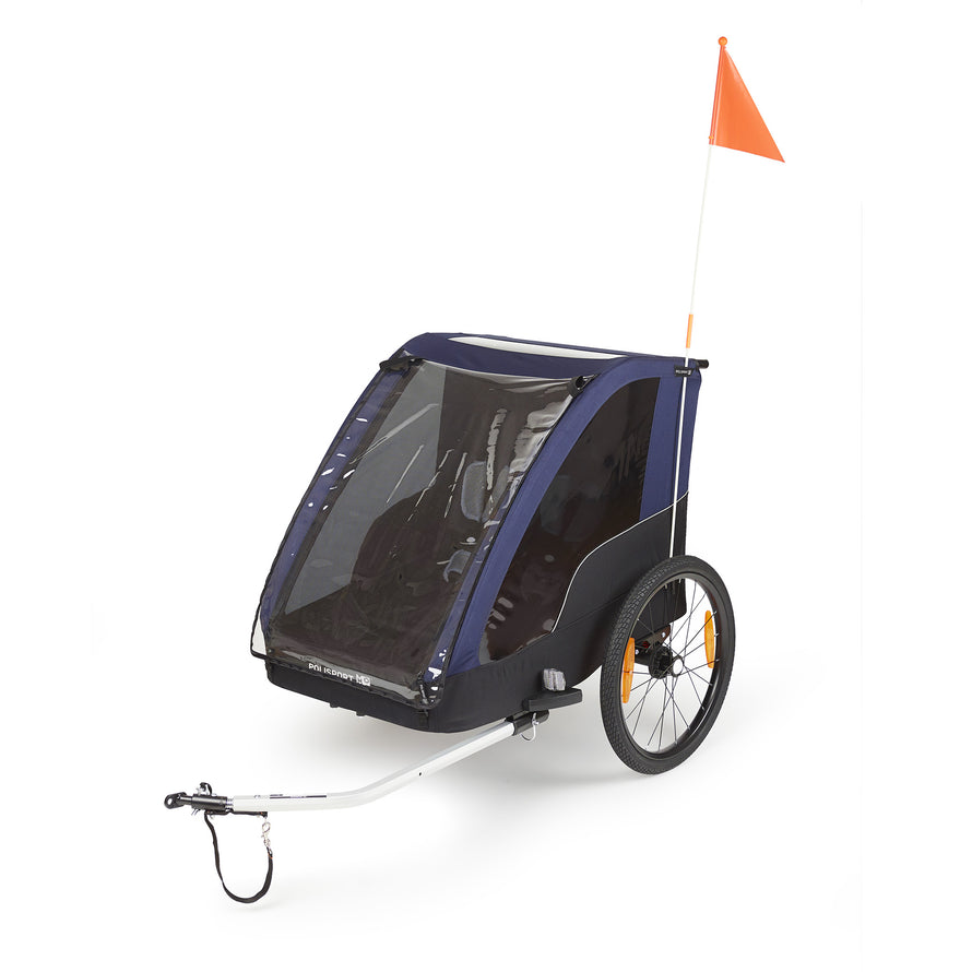 fahrradanhänger 2 kinder mit federung Polisport Fahrradanhänger 2 Kinder mit Federung und Kinderwagen-Kit