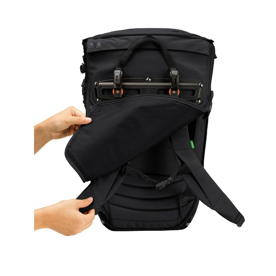vaude fahrradtasche rucksack kombi VAUDE Fahrradtasche umwandelbar in CityGo Bike 23 II Rucksack