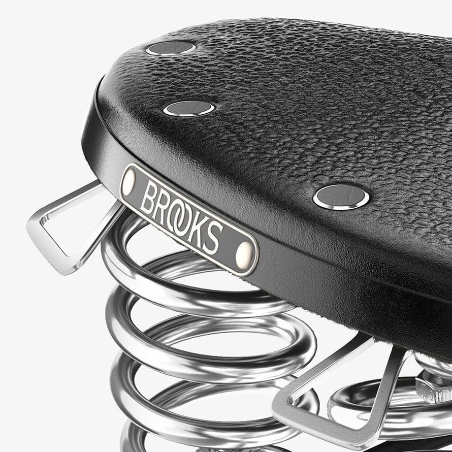 Selle brooks B66 Short focus sur les oeillets de fixation pour sacoches