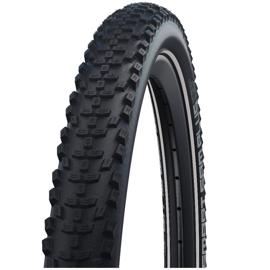 Schw Pneu Vélo 28x1.85 Schwalbe Smart Sam Plus Noir Reflex Schw Pneu Vélo 28x1.85 Schwalbe Smart Sam Plus Noir Reflex