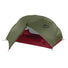 Tente MSR de bikepacking 2 personnes Hubba Hubba NX avec porte ouverte