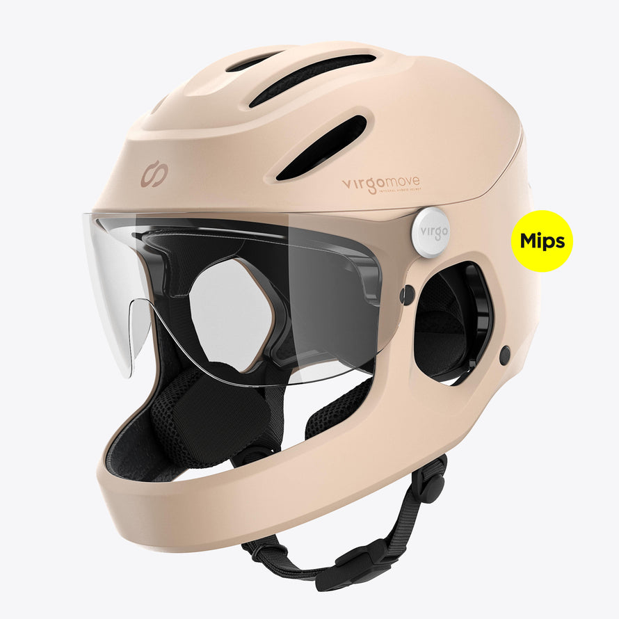 casque velo electrique virgo integral mips sable profil lateral
