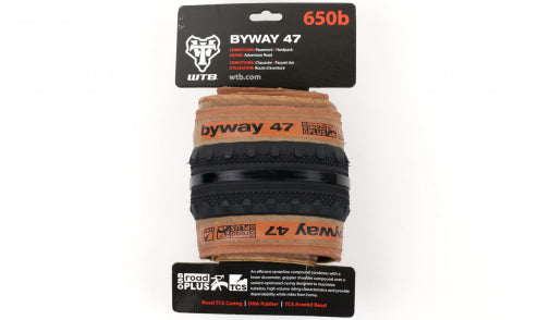 WTB ByWay Road Plus Pneu vélo tout terrain et route flancs beiges WTB ByWay Road Plus Pneu vélo tout terrain et route flancs beiges