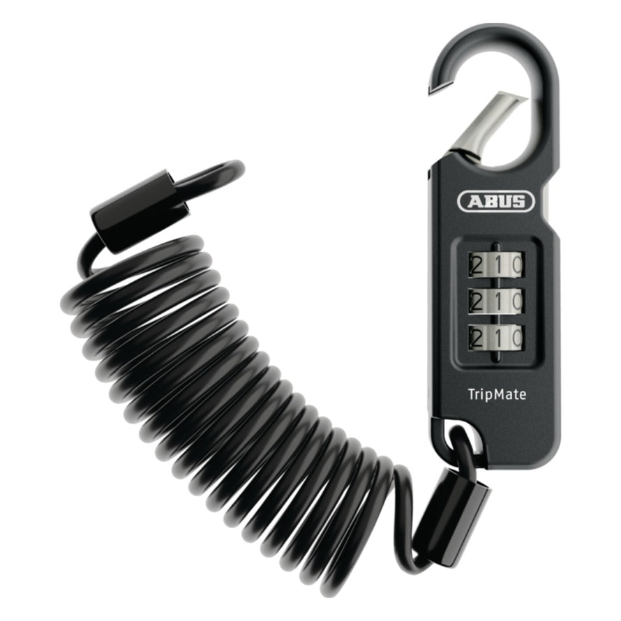 Antivol cable a code Abus Combiflex TripMate 180 cm noir pour securiser velo facilement