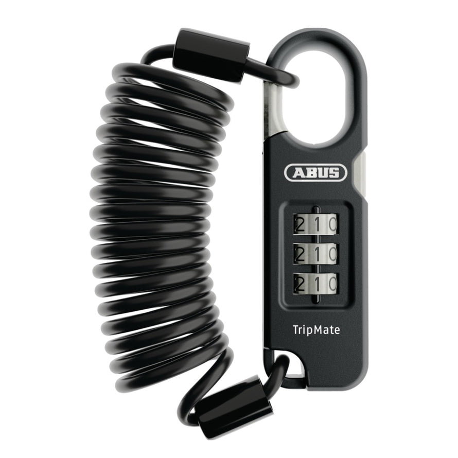 Antivol a code Abus Combiflex TripMate 180 cm cable spiral noir pour securiser velo facilement