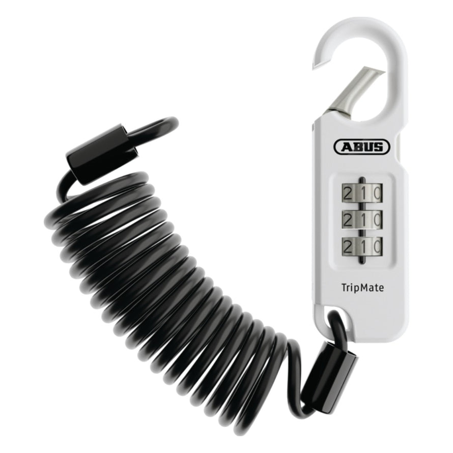 Antivol cable a code Abus Combiflex TripMate 180 cm spiral noir pour proteger votre velo avec securite