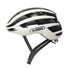 Casque velo route ABUS AirBreaker 2.0 blanc noir, leger et aero avec ventilation efficace pour cyclistes