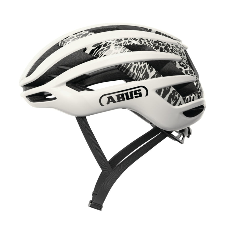 Casque velo route ABUS AirBreaker 2.0 leger et aero avec motif animalier pour une ventilation et securite superieures
