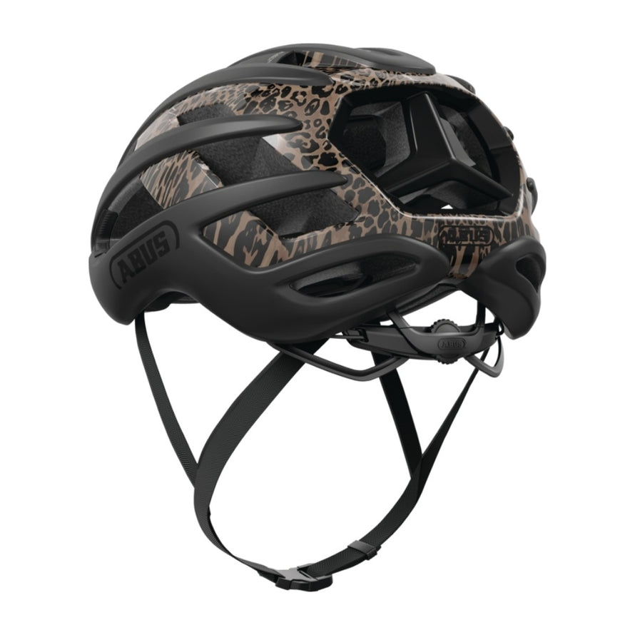 Casque vélo route ABUS AirBreaker 2.0 léger avec design léopard unique et excellente ventilation pour cyclistes exigeants