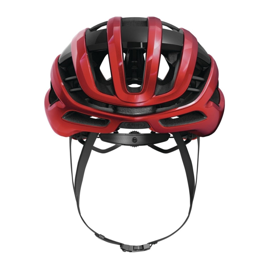Casque velo route ABUS AirBreaker 2.0 rouge, aerodynamique et ultra ventile pour cyclistes exigeants