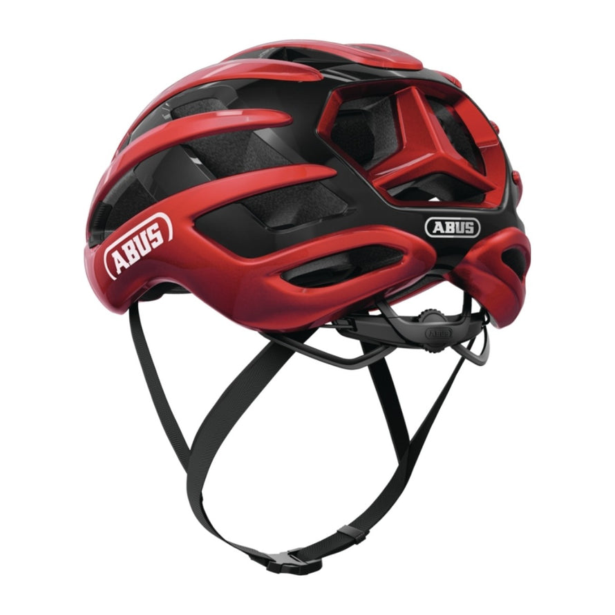 Casque velo route ABUS AirBreaker 2.0 rouge, aerodynamique et ventilé pour confort et performance
