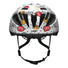 Casque vélo enfant Abus Smooty 2.0 blanc avec motifs bulles colorées pour siège vélo sécurisé et confortable