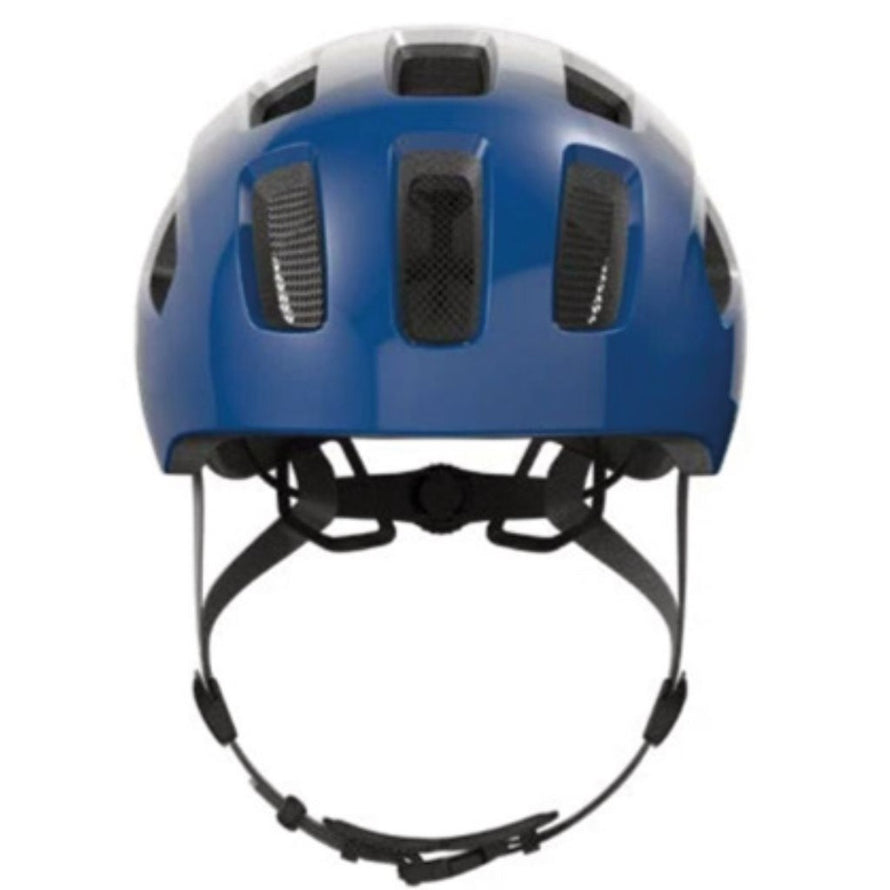 Casque vélo enfant Abus Youn-I 2.0 Supporter bleu marine, design aéré et protection renforcée