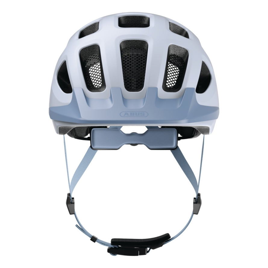 Casque velo urbain Abus Youn-I 3.0 ACE bleu avec feu LED arriere et systeme de reglage precis pour securite