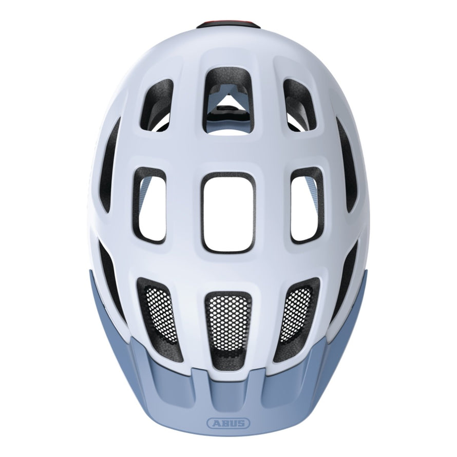 Casque velo urbain Abus Youn-I 3.0 ACE bleu avec ventilation optimale et feu LED arriere pour securite en ville