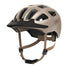 Casque velo urbain Abus Youn-I 3.0 ACE beige avec visiere et systeme de securite LED arriere
