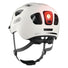 Casque velo urbain Abus Youn-I 3.0 ACE blanc avec feu arriere LED pour securite et confort en ville