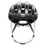 Casque ABUS MultiPlayer noir pour velo route et gravel vue de face avec systeme de reglage et ventilation