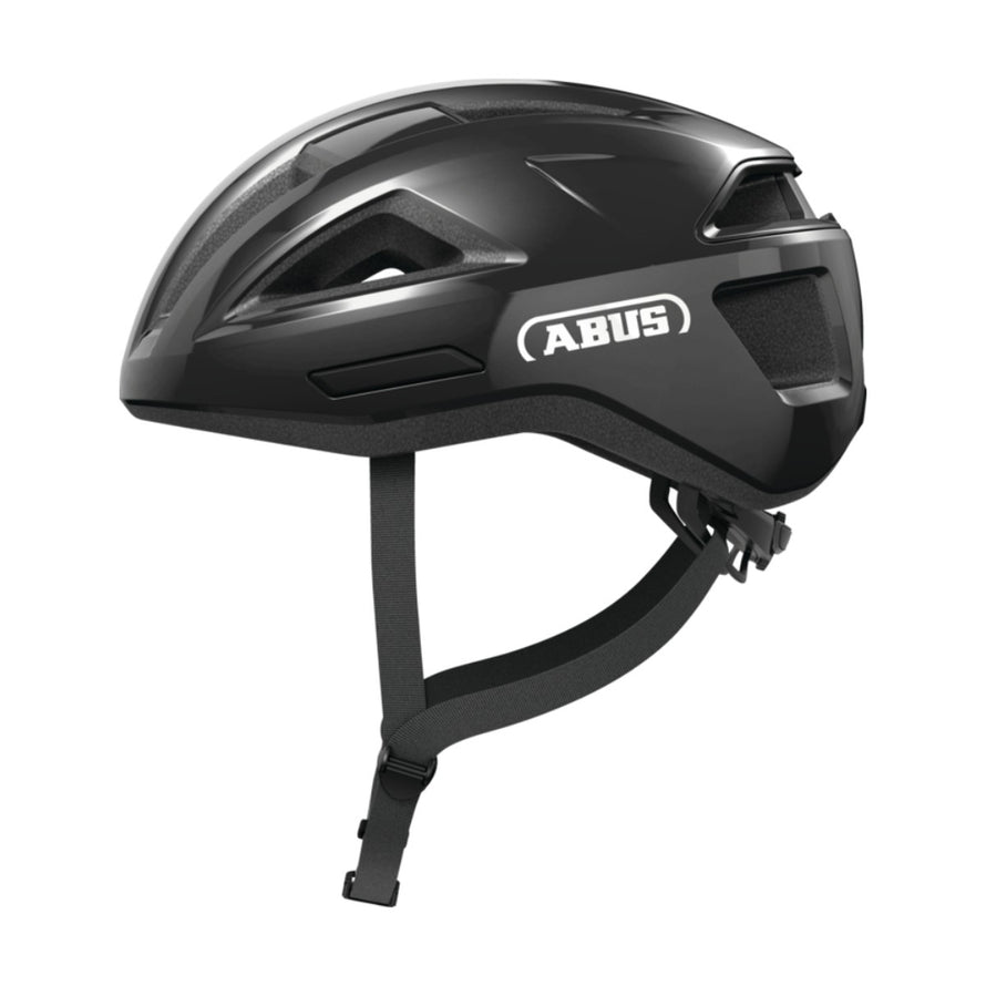 Casque ABUS MultiPlayer noir pour velo route et gravel avec design aerodynamique et systeme de ventilation efficace