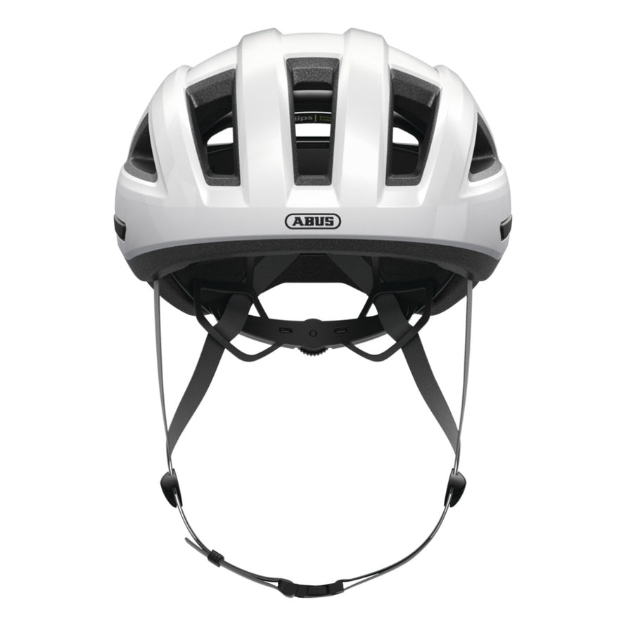 Casque Abus MultiPlayer MIPS blanc pour vélo route et gravel alliant confort et sécurité avancée