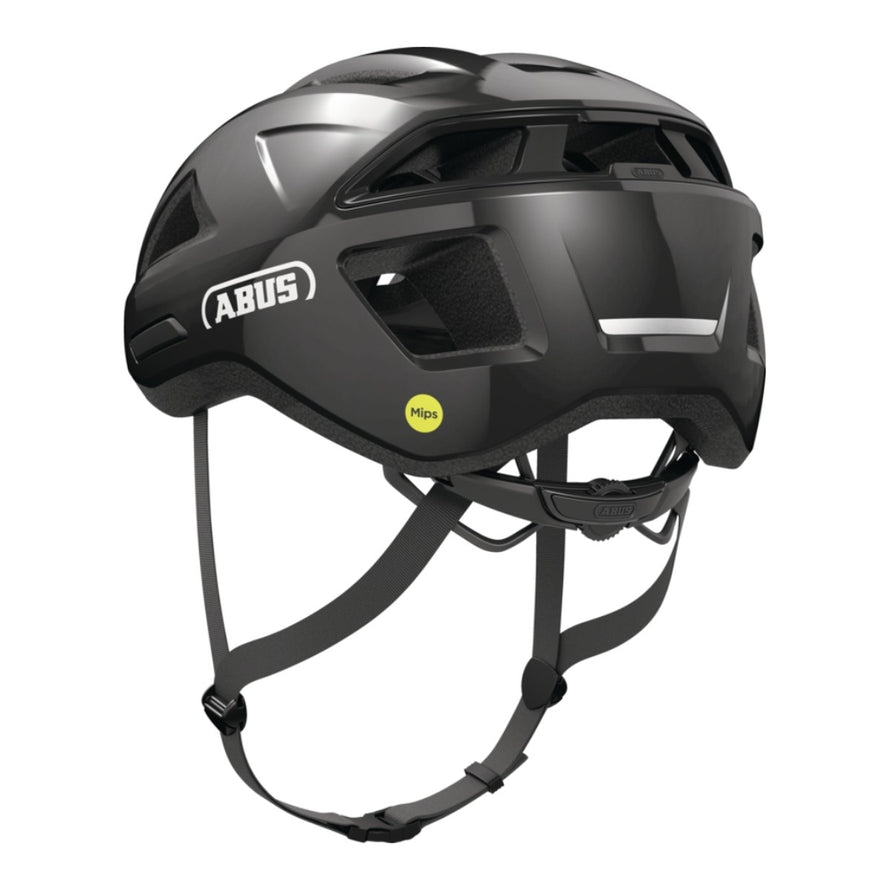 Casque Abus MultiPlayer MIPS noir vue arrière avec système d'ajustement et protection renforcée pour vélo route et gravel